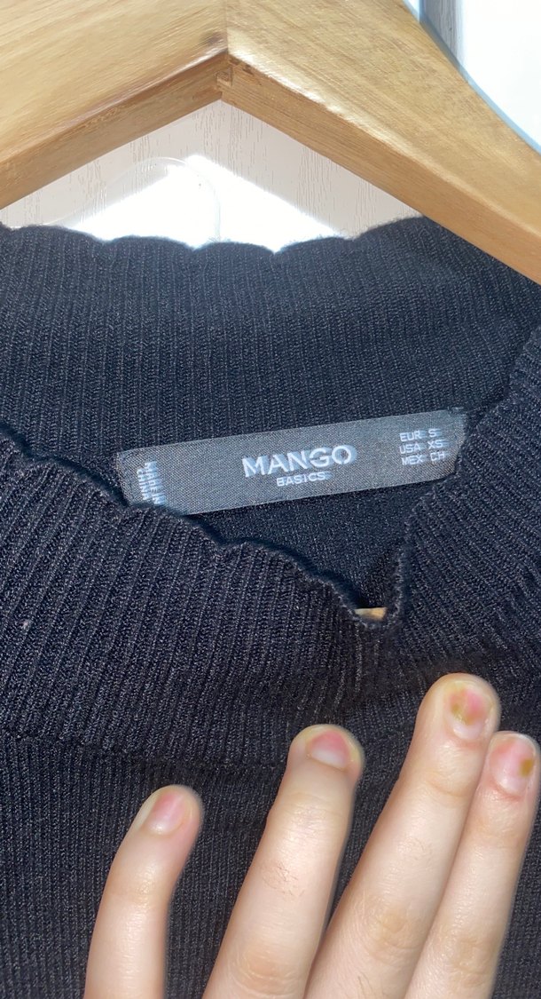 Siyah Uzun Kollu Yüksek Yakalı Uzun Elbise - Görsel 2