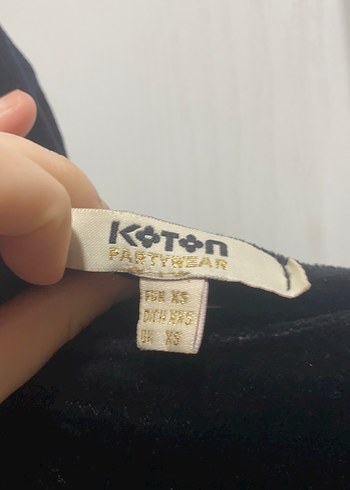 Siyah Uzun Kollu V Yaka Drapeli Abiye Elbise - Görsel 2