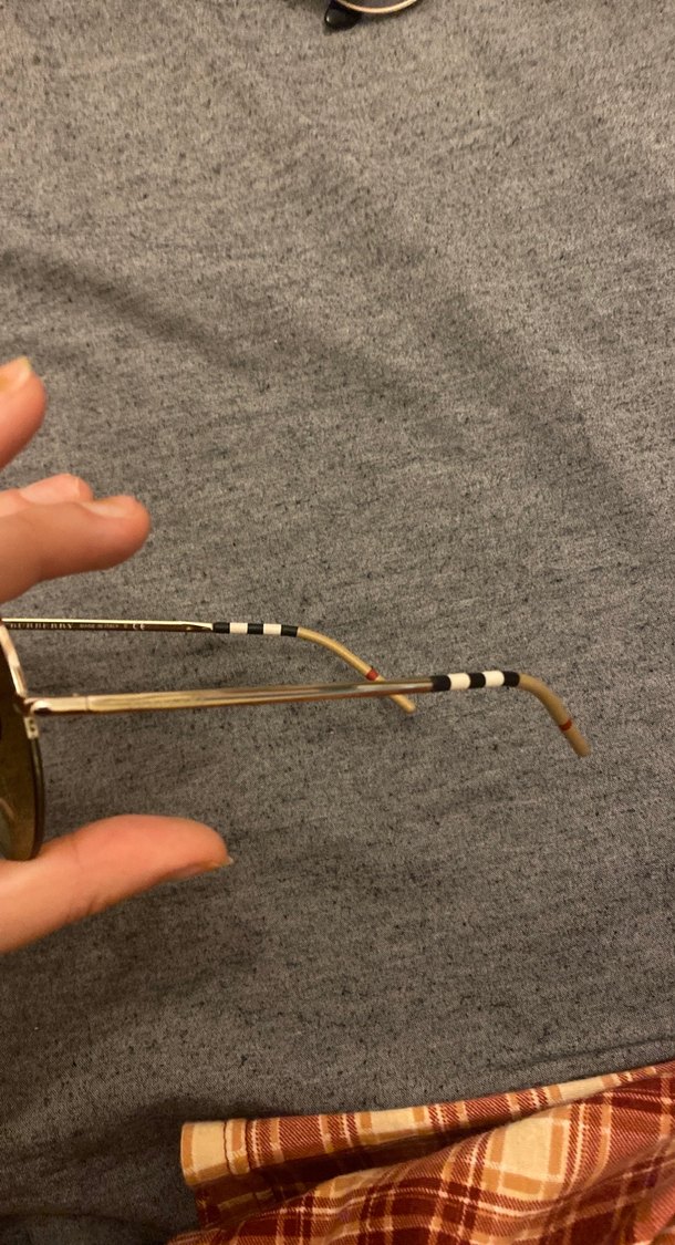 Bej Tüylü Minimalist Yuvarlak Kadın Güneş Gözlüğü - Görsel 3