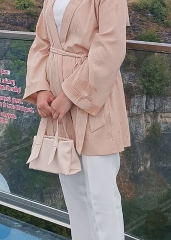Bej Kemerli Kadın Kimono Lcw modlar ürünü - Görsel 2