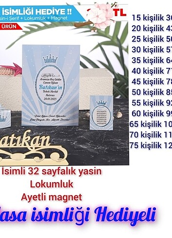  Beden Renk Masa isimliği Hediyeli set