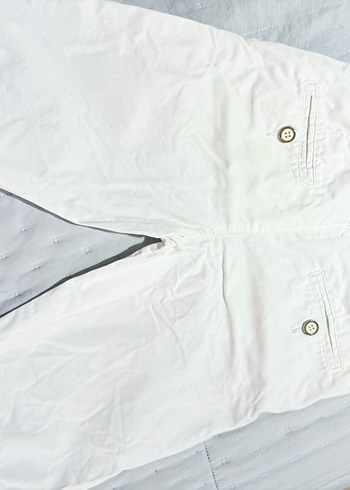Beyaz koton Erkek çoçuk Şort - Görsel 3