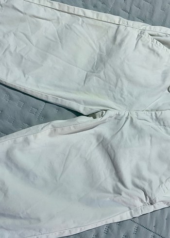 Beyaz koton Erkek çoçuk Şort - Görsel 2