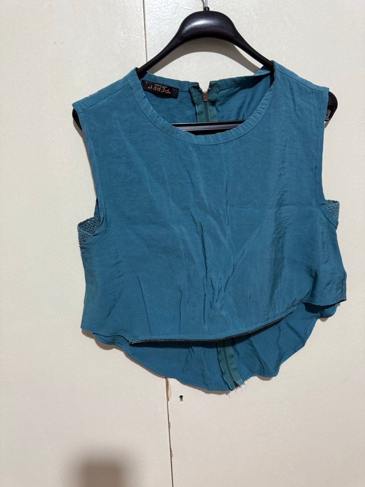 Zara muadili Kadın  Keten Kolsuz Tulum - Görsel 2