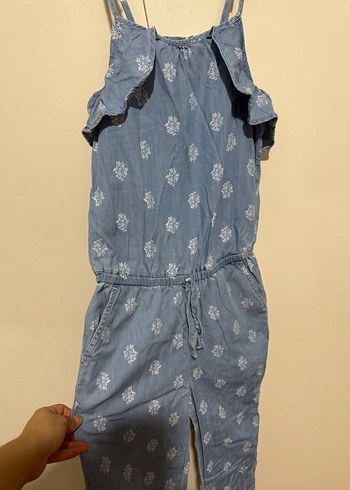 11-12 Yaş Beden Denim Askılı straplez Tulum xs bedende giyebilir