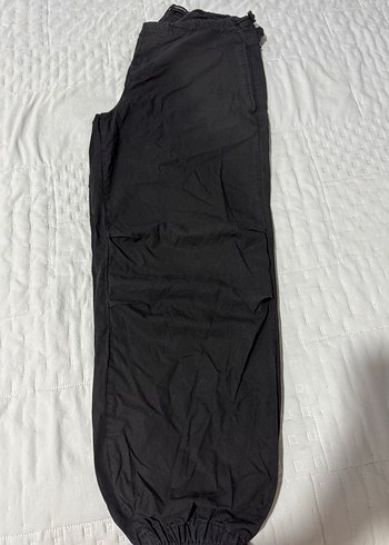 Siyah  Kadın lastik paça  Kargo Pantolon - Görsel 4