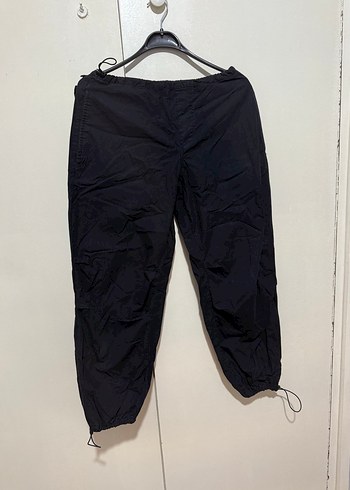 Siyah  Kadın lastik paça  Kargo Pantolon - Görsel 3