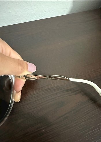 Dior orijinal aynalı beyaz güneş gözlüğü - Görsel 5