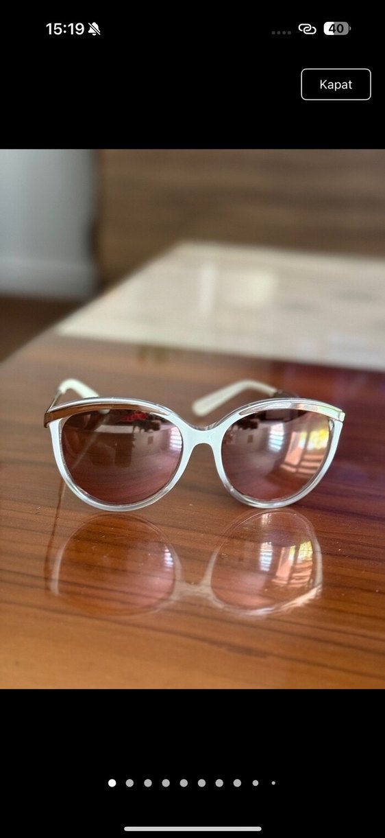 Dior orijinal aynalı beyaz güneş gözlüğü - Görsel 2