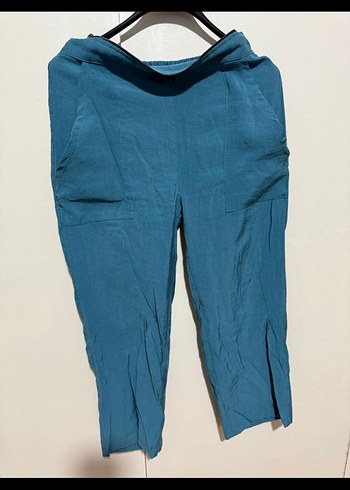 ZARA muadili askılı iki parçalı keten tulum - Görsel 3