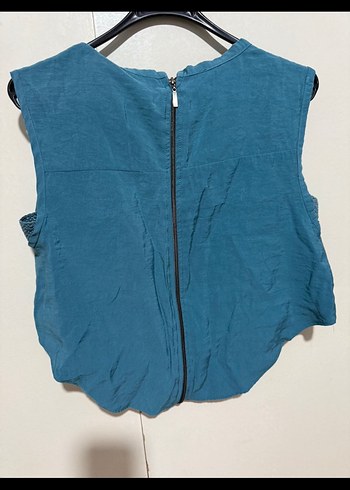 ZARA muadili askılı iki parçalı keten tulum - Görsel 4