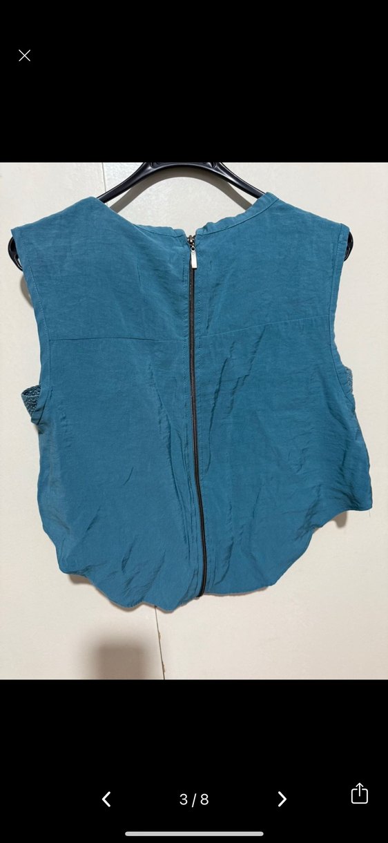 ZARA muadili askılı iki parçalı keten tulum - Görsel 4