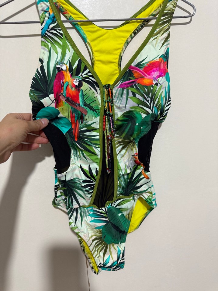 Bonesta Transparan tül ve boncuk detaylı mayo - Görsel 4