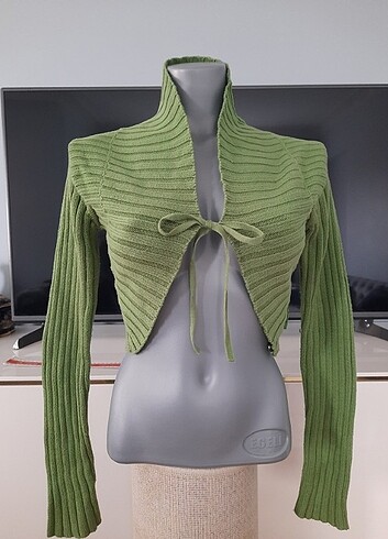 Crop hırka