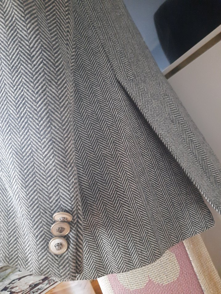 Gri Regular Fit Erkek Kruvaze Ceket - Görsel 3