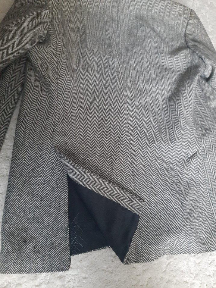 Gri Regular Fit Erkek Kruvaze Ceket - Görsel 4