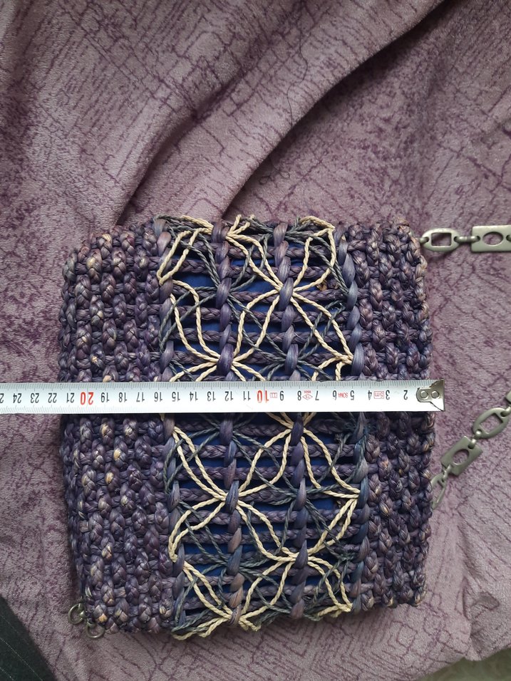 Zincir Detaylı Hasır Kadın Çanta - Görsel 5