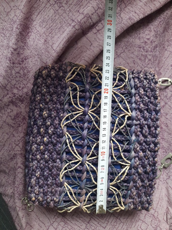 Zincir Detaylı Hasır Kadın Çanta - Görsel 4