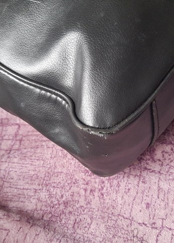 Siyah Deri Tokalı Kadın Omuz Çantası##Bavul Çanta ## - Görsel 4