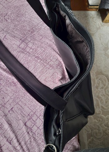 Siyah Deri Tokalı Kadın Omuz Çantası##Bavul Çanta ## - Görsel 9