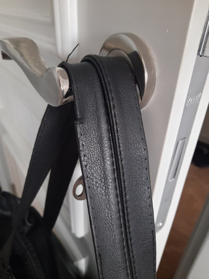 Siyah Deri Tokalı Kadın Omuz Çantası##Bavul Çanta ## - Görsel 3