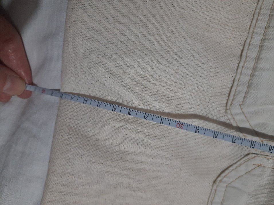 Bej Keten Kadın Çanta - Görsel 4