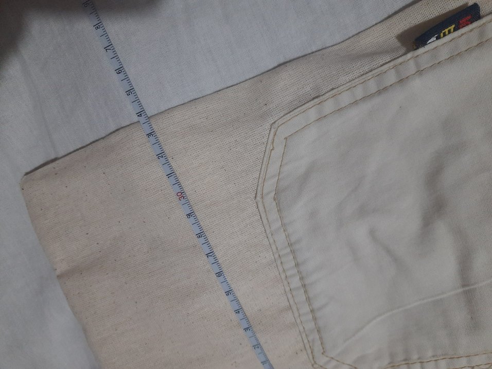 Bej Keten Kadın Çanta - Görsel 5