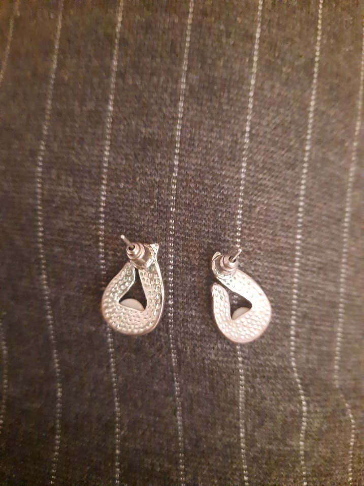 Bej İncili ve Taşlı Modern Klasik Küpe - Görsel 3