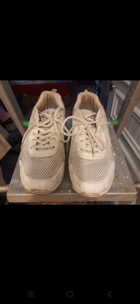 Beyaz Bağcıklı Kadın Spor Ayakkabı - Görsel 2