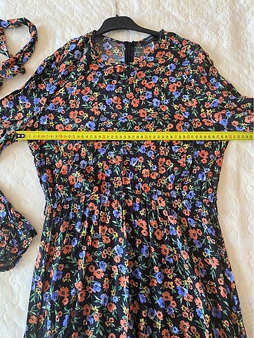 Trendyol Modest çiçekli yazlık elbise