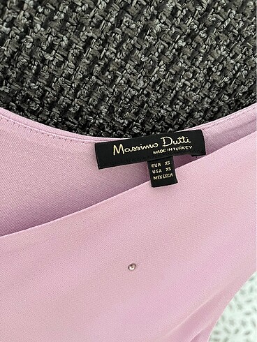 xs Beden mor Renk Massimo dutti taşlı bluz