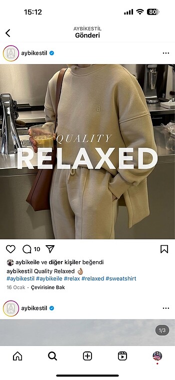m Beden aybikestil standart sweat