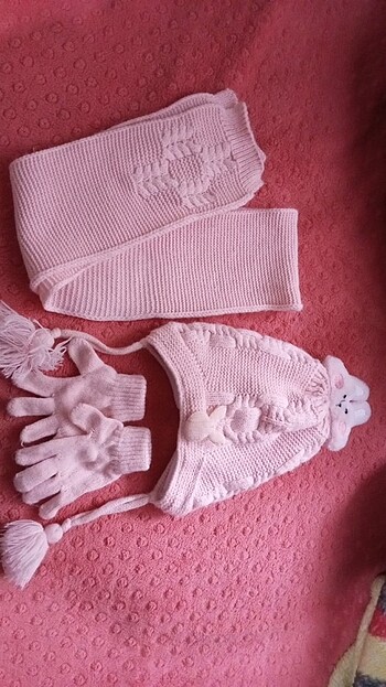 Kız Bebek şapka set 