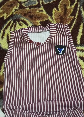 Kız Çocuk Triko Tulum ve Uzun Kollu Üst üçlü takım unisex - Görsel 2