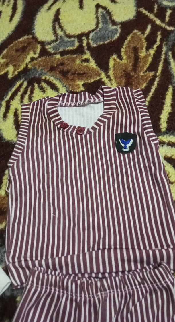 Kız Çocuk Triko Tulum ve Uzun Kollu Üst üçlü takım unisex - Görsel 2