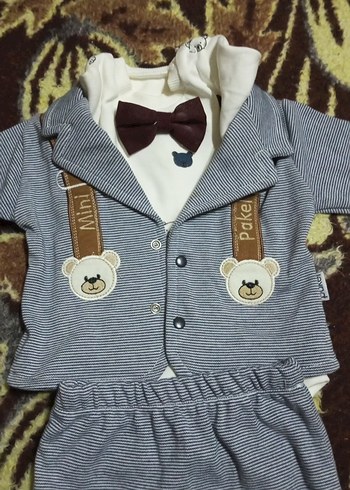 Uzun Kollu Papyonlu Bebek Tulum - Görsel 3