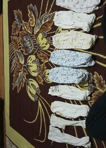 Beyaz Bağlama Desenli Erkek Çorapları çoklu fiyat  Yeni doğan - Görsel 2