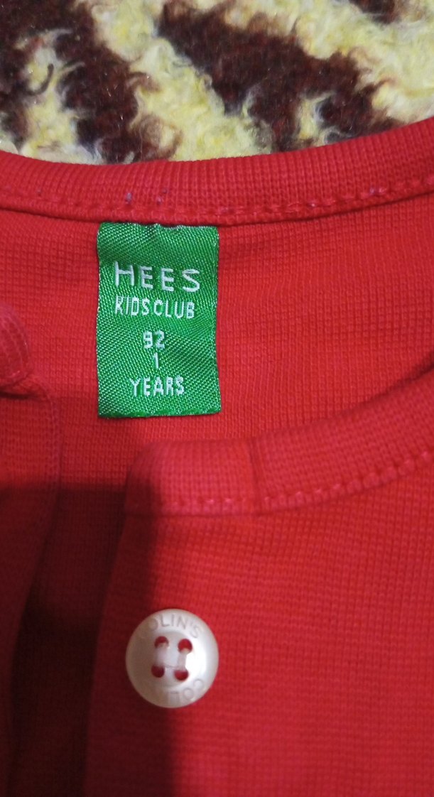 Kız Çocuk Renkli Desenli Düğmeli Hırka - Görsel 3