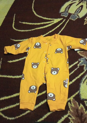 Gri Baskılı Uzun Kollu Bebek Tulum 2li fiyat - Görsel 2