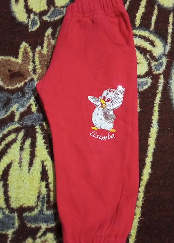 Kız Çocuk Kırmızı Rahat Sweatpants - Görsel 2