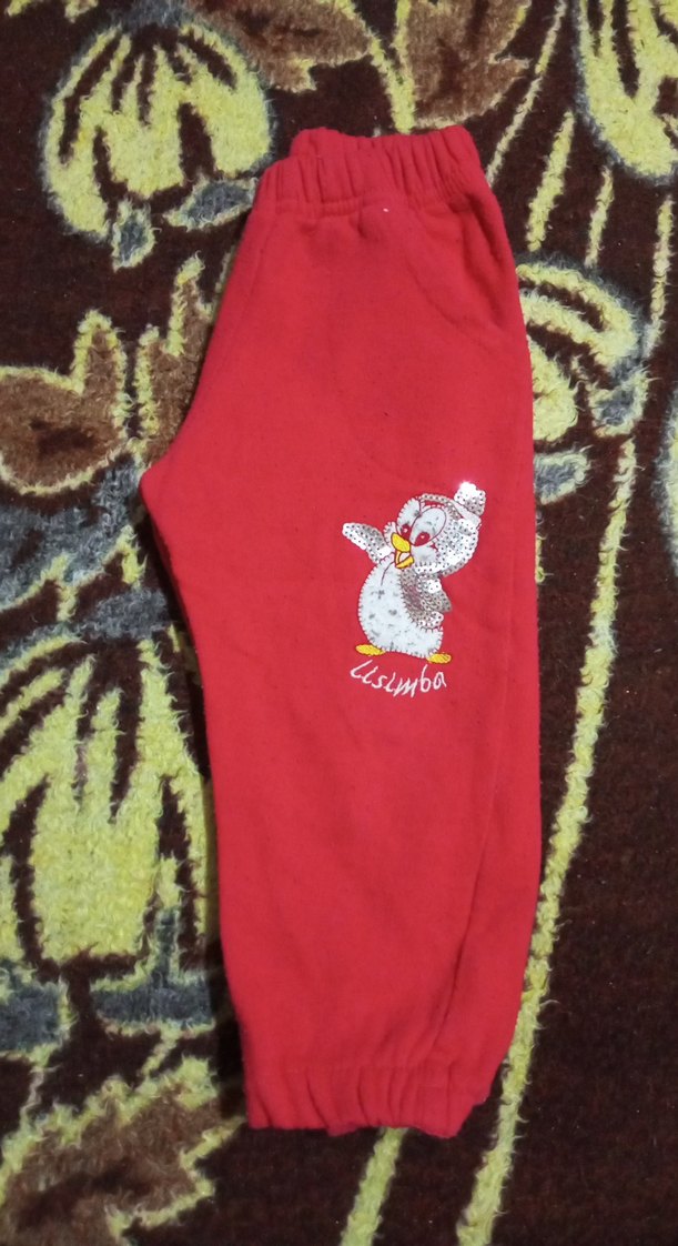 Kız Çocuk Kırmızı Rahat Sweatpants - Görsel 2