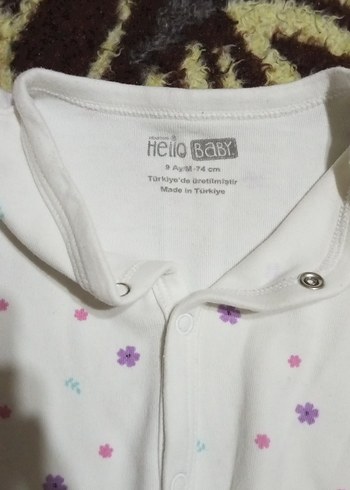 Düğmeli Beyaz Bebek Kız Tulum - Görsel 3