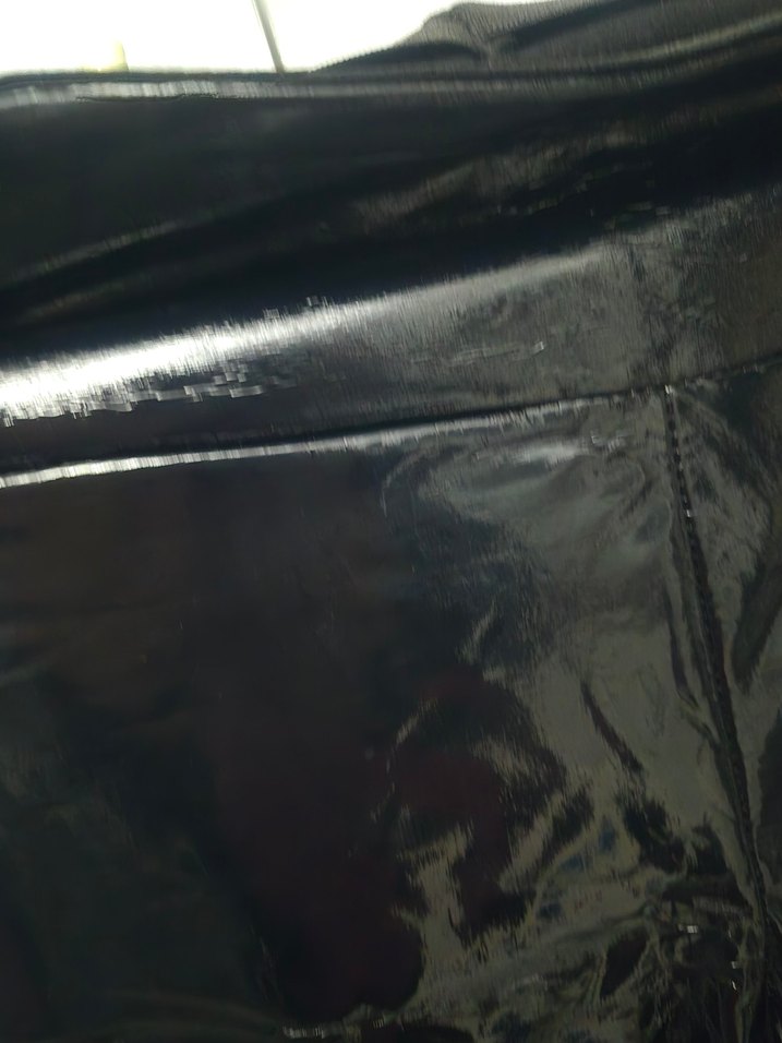 Parlak Siyah deri pantolon - Görsel 3