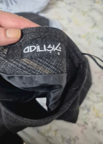 Gri Baskılı Fermuarlı etek - Görsel 3