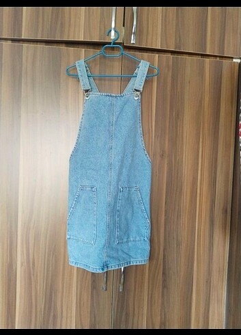 s Beden mavi Renk Topshop salopet kot elbise