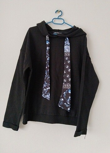 LCW oversize siyah sweatshirt 