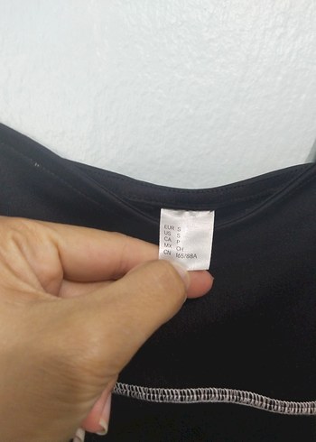 s Beden siyah Renk Siyah İnce Askılı Mini Kadın Elbise