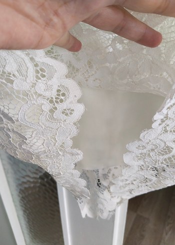 Dantel Detaylı Midi elbise - Görsel 4