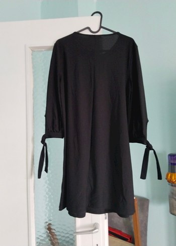 mango Siyah Salaş Uzun Kollu elbise - Görsel 5