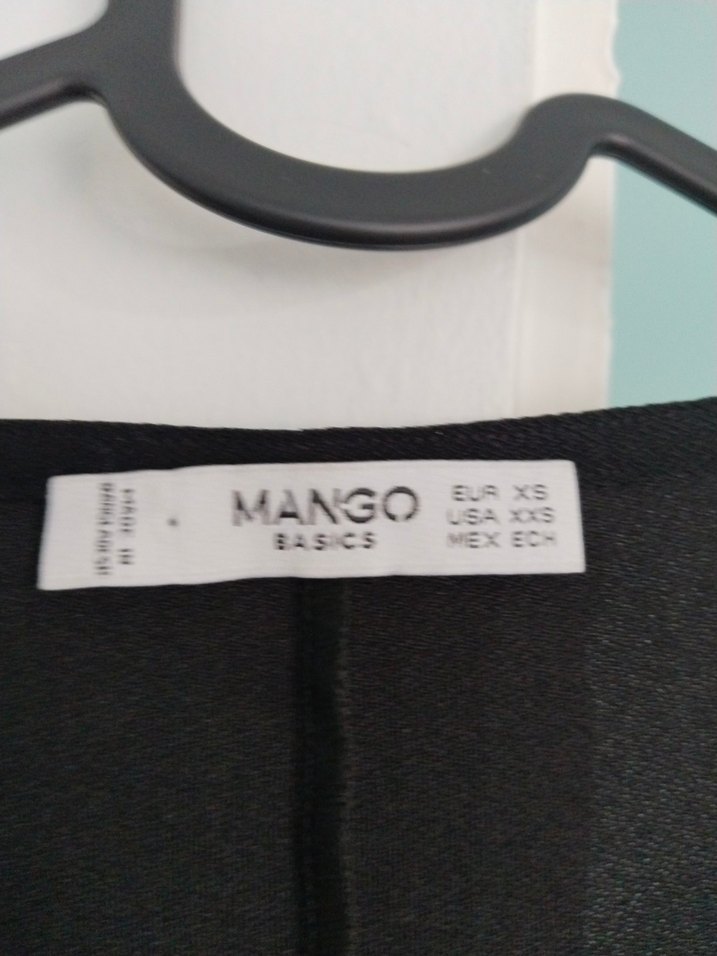 mango Siyah Salaş Uzun Kollu elbise - Görsel 4